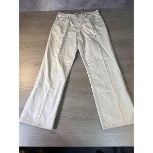 Polo Jeans Co Ralph Lauren Mens 33x33 Off White Straight Leg Cotton Pants